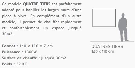 Quatre tiers 1300 W