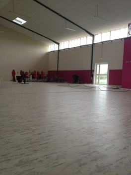 Film chauffant à carbone IRL France sous parquet - salle sport 400 m²