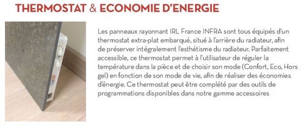 Thermostat INFRA IRL France