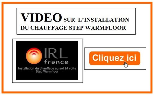 Video installation Step Warmfloor