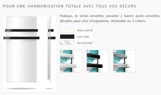 Coloris barre seche serviette
